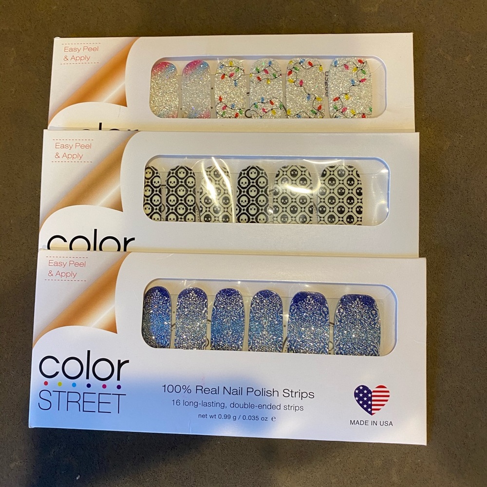 3 pack of Color Street Nail Strips
